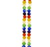 78, 4x6mm Faceted Transparent Rainbow Mix Crystal Lane Donut Rondelle Beads