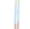 78, 4x6mm Faceted Pastel Mix Crystal Lane Donut Rondelle Beads