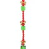 Crystal Lane DIY Designer Holiday 7in Bead Strand Glass Crystal and Metal Green Present Stack