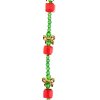 Crystal Lane DIY Designer Holiday 7in Bead Strand Glass Crystal and Metal Red Present Stack