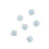 96, 4mm Faceted Opaque Light Blue Crystal Lane Bicone Beads