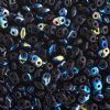 DUO-28701 10 Grams Jet AB 2.5x5mm Superduo Beads
