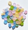 50 8mm Transparent Matte AB Flower Beads Mix Pack
