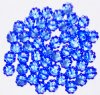 50 9mm Transparent Sapphire AB Daisy Flower Beads