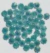 50 9mm Emerald AB Daisy Beads