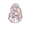 13x9mm Drop with Light Amethyst Molten Drizzle Lampwork