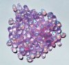 100 4x6mm Transparent Matte Alexandrite AB Drop Beads