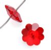 10 6mm Siam Swarovski Sew On Flowers