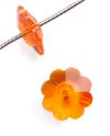 10 6mm Sun Swarovski Sew On Flowers