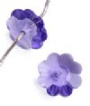 10 6mm Tanzanite Swarovski Sew On Flowers