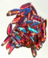 50 5x16mm Transparent Amethyst AB Dagger Beads