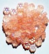 50 8mm Transparent Matte Rose AB Flower Beads
