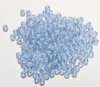 100 4mm Light Sapphire Lustre Round Glass Beads