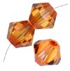 36 3mm Crystal Copper Swarovski Bicone Beads