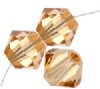 36 3mm Light Colorado Topaz Swarovski Bicone Beads