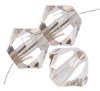 36 3mm Crystal Silver Shade Swarovski Bicone Beads