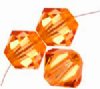 36, 3mm Tangerine Swarovski Bicone Beads