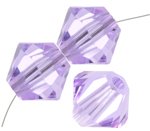 36 3mm Violet Swarovski Bicone Beads