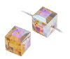 2 Light Colorado Topaz ABB 6mm Cube Swarovski