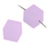 2 Rose Alabaster 6mm Cube Swarovski
