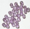 25 8mm Faceted Cardinal Purple Firepolsh Beads