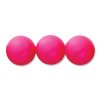 25 6mm Neon Pink Swarovski Pearls