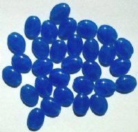 30 12x9mm Flat Oval Sapphire Marble