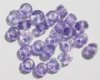 25 5x7mm Faceted Light Violet AB Donut Beads