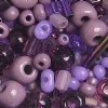 50 Grams Mixed Amethyst Seed & Bugle Beads