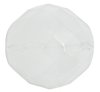 1 18mm Faceted Round Milky White Opal Bead