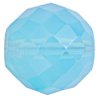 1 18mm Faceted Round Aqua Opal Bead