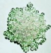 200 2x4mm Transparent Natural Green Rondelle Beads