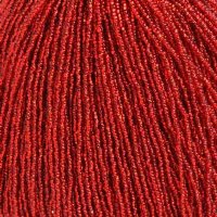 1 Hank of 11/0 Silver Lined Light Red Seed Beads