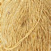 1 Hank of 11/0 Silver Lined Light Gold Seed Beads