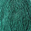 1 Hank of 11/0 Silver Lined Teal Seed Beads