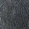 1 Hank of 11/0 Silver Lined Black Diamond / Grey Seed Beads
