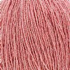 1 Hank of 11/0 Silver Lined Dark Pink Seed Beads