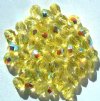 50 6mm Faceted Jonquil AB Firepolish Beads