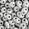 TB-03002 - 10 Grams Metallic Silver 2.5x5mm Preciosa Twin Beads