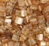 TL4501 5.2 Grams Transparent Light Topaz Picasso Two Hole Miyuki Tila Beads