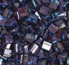 TL4504 5.2 Grams Transparent Dark Red Picasso Two Hole Miyuki Tila Beads