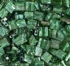 TL4507 5.2 Grams Transparent Green Picasso Two Hole Miyuki Tila Beads