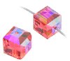 2 Padparadscha ABB 6mm Cube Swarovski
