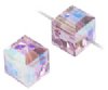 2 Light Amethyst ABB 6mm Cube Swarovski