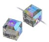 2 Black Diamond ABB 6mm Cube Swarovski