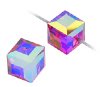 2 Fuchsia ABB 6mm Cube Swarovski