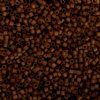 CY-1209 25 Grams of 11/0 Matte Transparent Dark Brown Cylin Seed Beads