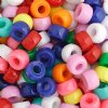 200 4x6mm Opaque Mix Acrylic Crow Beads