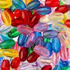 100 9x6mm Acrylic Transparent Mixed Ovals