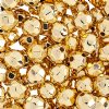 100 8mm Faceted Acrylic Metallic Gold